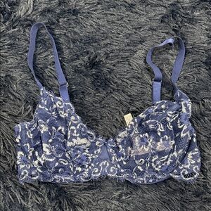 Victoria's Secret Lace Bra in Deep Blue